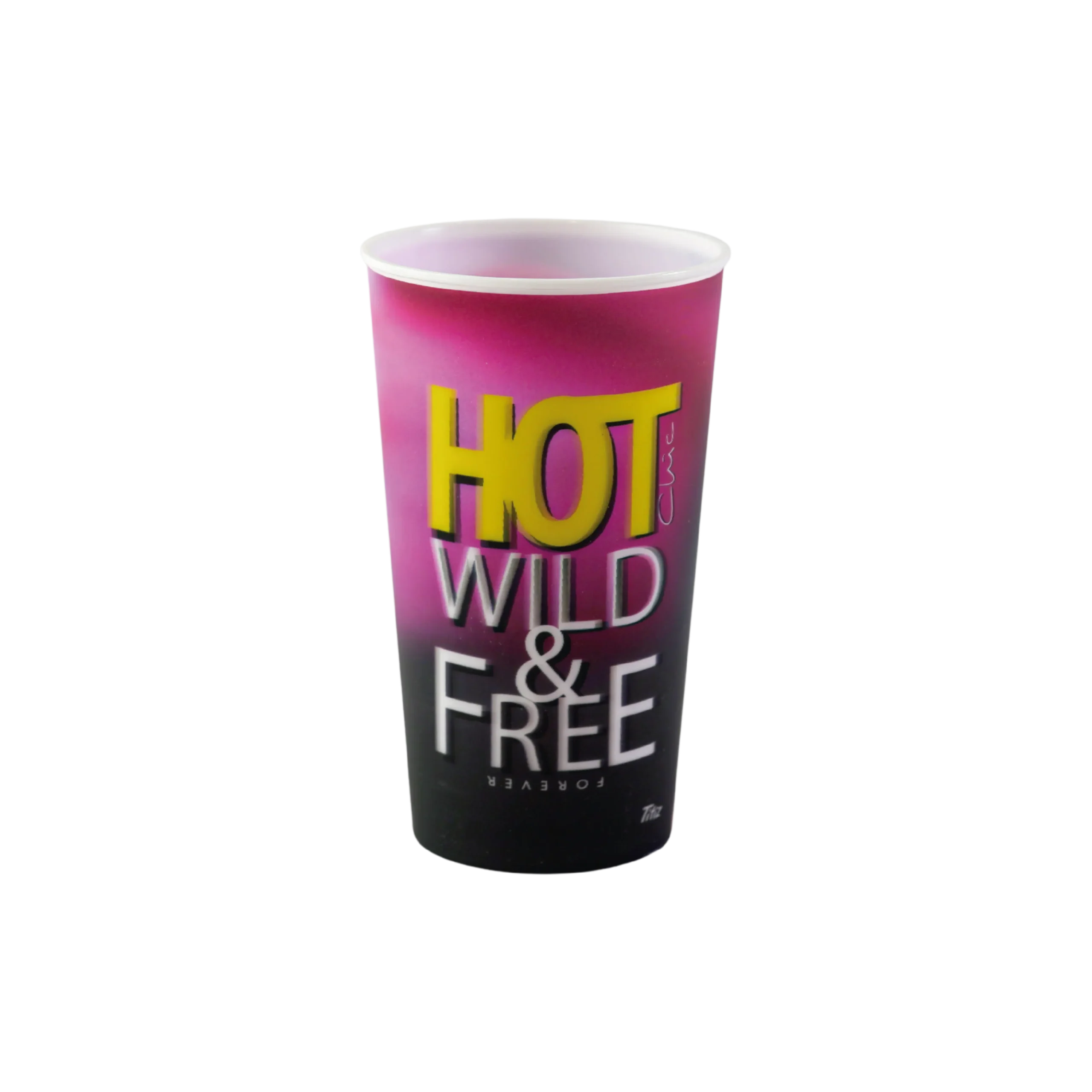 Titiz plastic 650ml flamingo design 3d ruby cup2