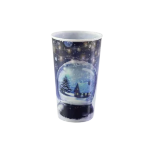 Titiz plastic 650ml winter design 3d ruby cup