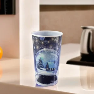 Titiz plastic 650ml winter design 3d ruby cup1