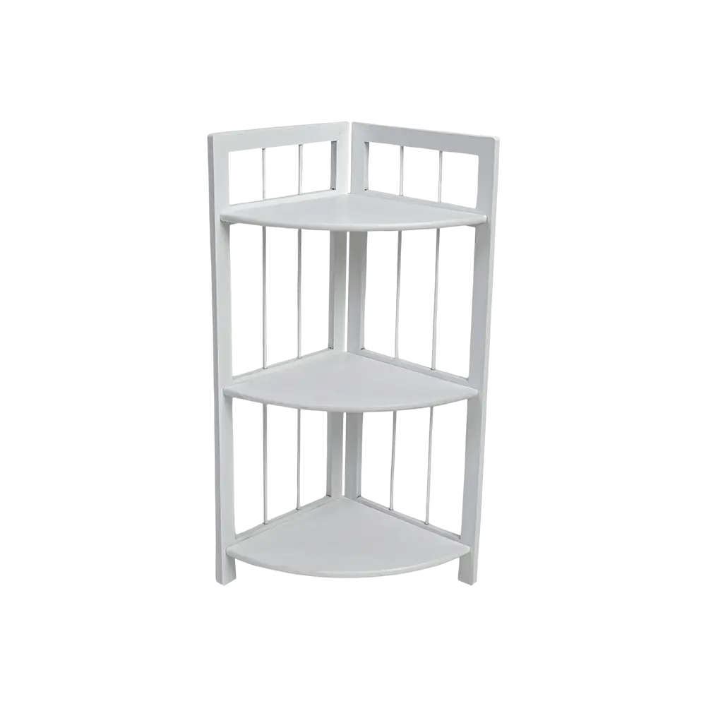 Wooden 3 tier 43x75cm white stand