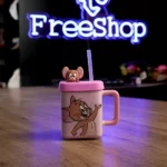 Ceramic-Jerry-Design-Pink-Mug-with-Straw-&-Lid1 Ceramic jerry design pink mug with straw & lid1