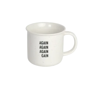Danny home 350ml ceramic again design white mug
