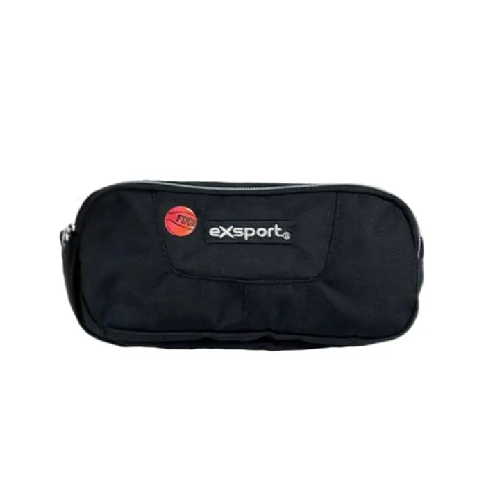 Exsport 2526103 basketball design 2 zippers pencil case