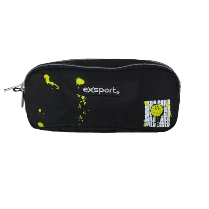 Exsport 2526103 wild child design 2 zippers pencil case