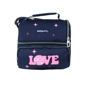 Exsport 2526105 love design 2 zippers lunch bag
