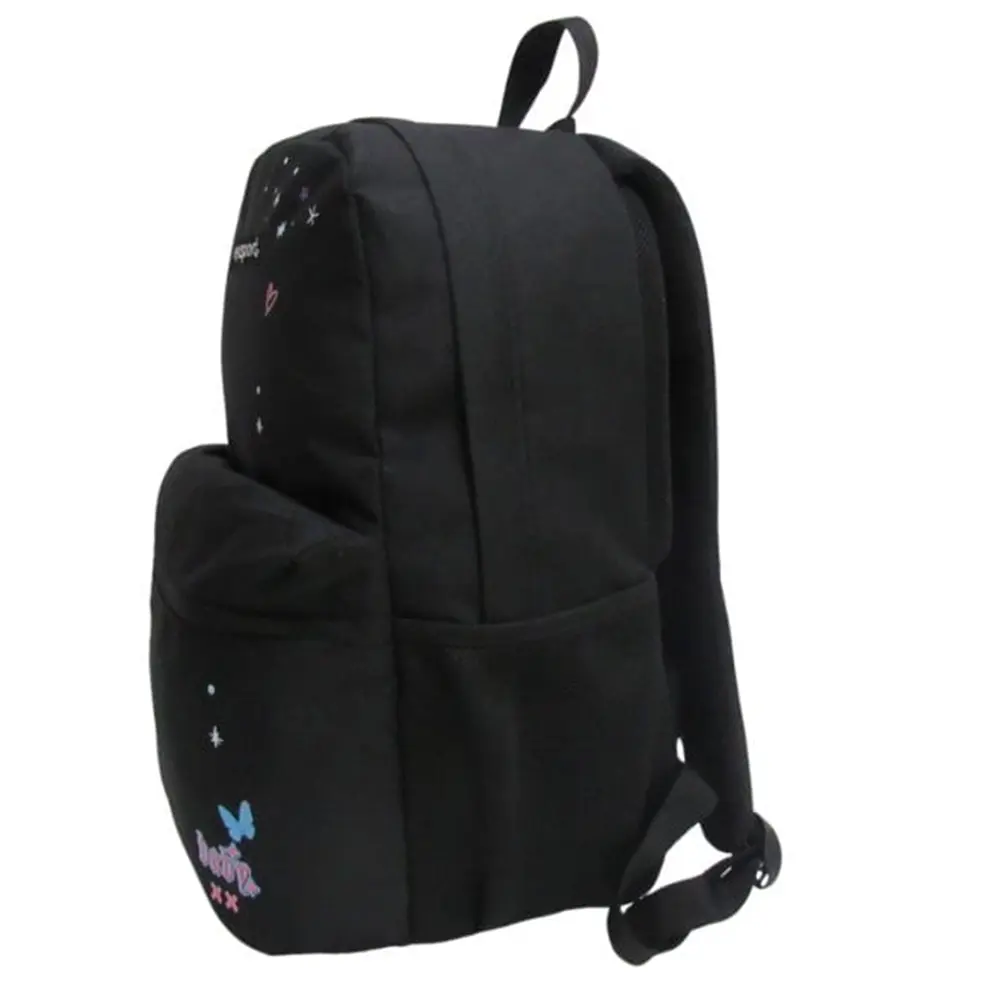Exsport 2526150 black 2 zippers backpack1