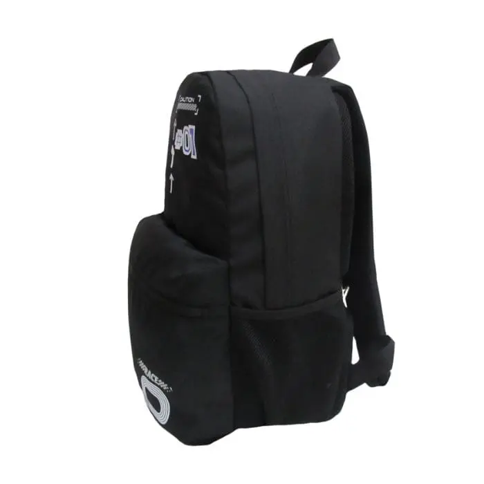 Exsport 2526155 race design 2 zippers black backpack1