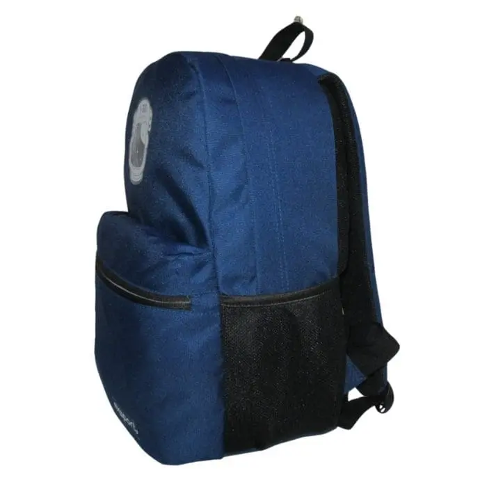 Exsport 2526155 space design 2 zippers navy blue backpack1