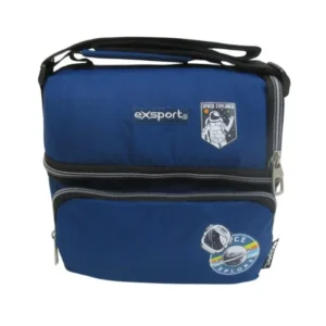 Exsport 2526157 space design 2 zippers navy blue lunch bag