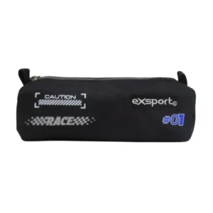 Exsport 2526159 rase design 1 zipper black pencil case
