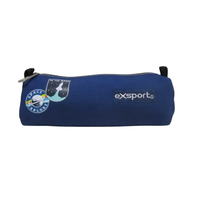 Exsport-2526159-Space-Design-1-Zipper-Navy-Blue-Pencil-Case Exsport 2526159 space design 1 zipper navy blue pencil case