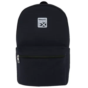 Exsport 2526203 black 2 zippers backpack