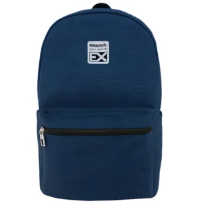 Exsport 2526203 navy blue 2 zippers backpack