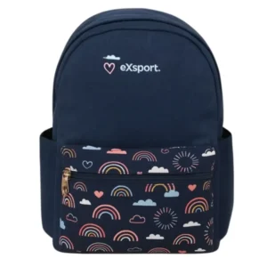 Exsport 2526251 sky design 2 zippers denim backpack