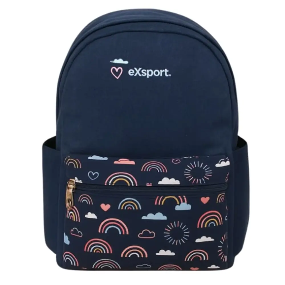 Exsport 2526251 sky design 2 zippers denim backpack