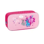 Exsport 2526304 unicorn design 1 zippers kids fuchsia pencil case