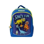 Exsport 2526332 dinosaur design 3 zippers medium kids backpack