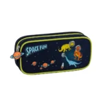 Exsport 2526334 dinosaur design 2 zippers kids pencil case
