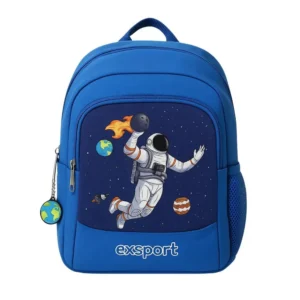 Exsport 2526343 spaceman design 2 zippers small kids backpack