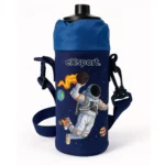 Exsport 2526346 kids water bottle with spaceman design case
