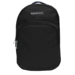 Exsport 2526502 black 4 zippers backpack