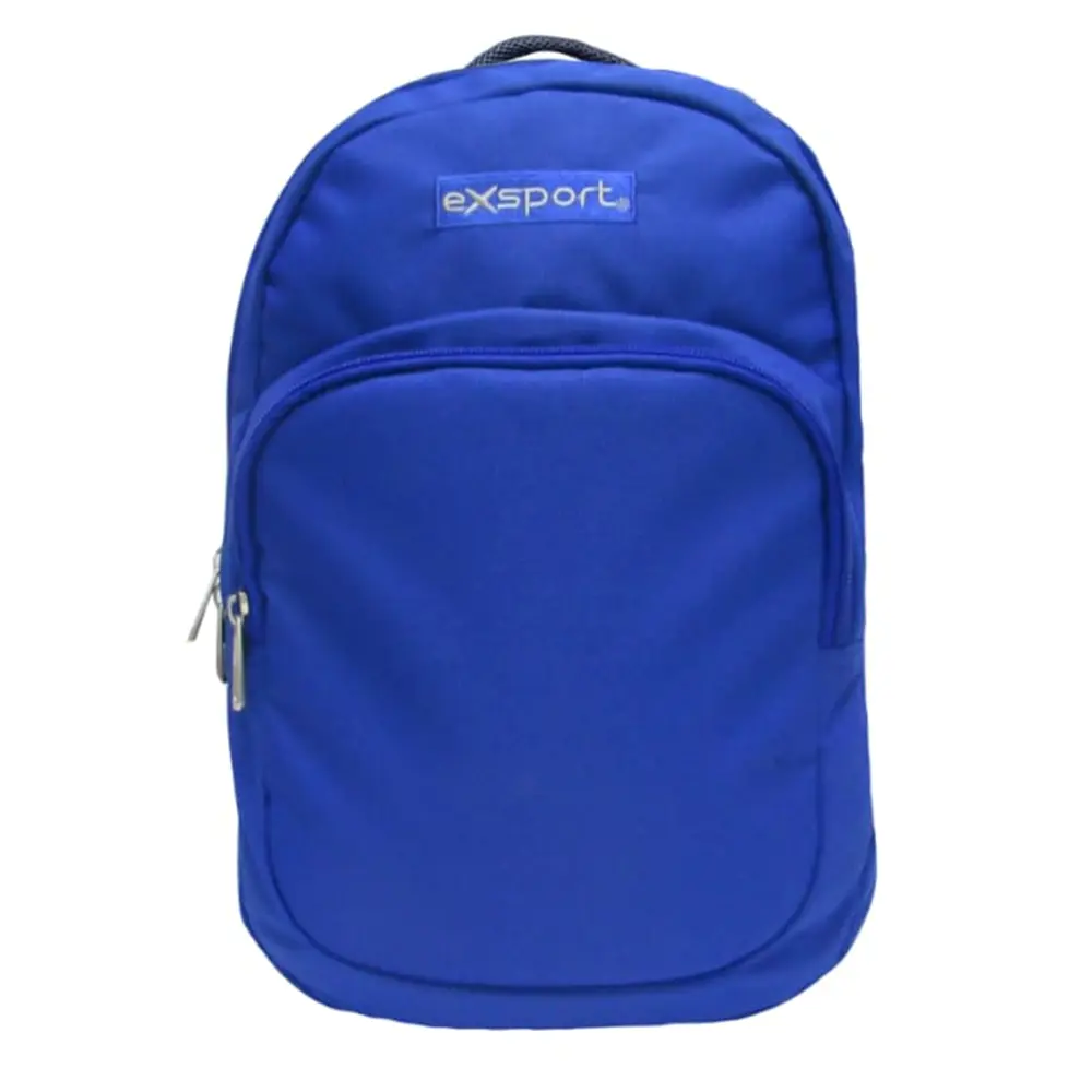 Exsport 2526502 blue 4 zippers backpack