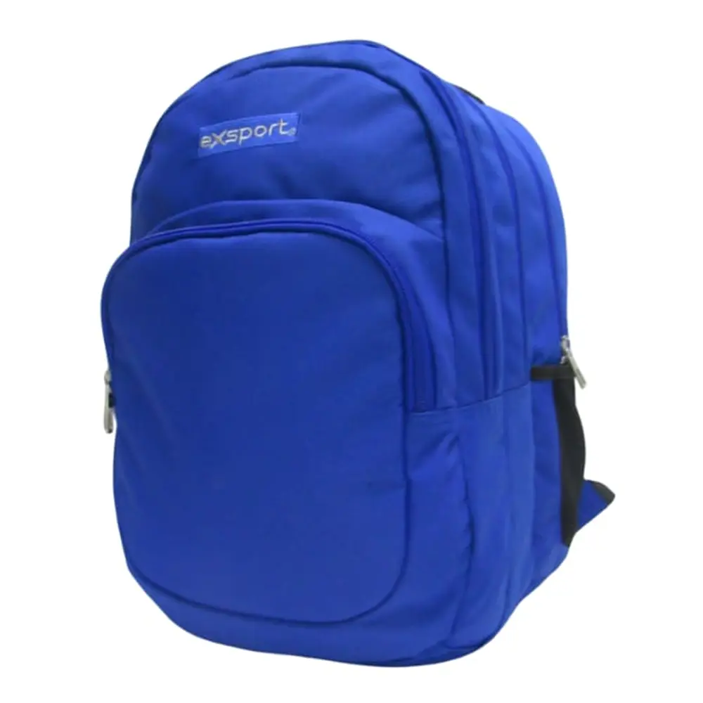 Exsport 2526502 blue 4 zippers backpack1