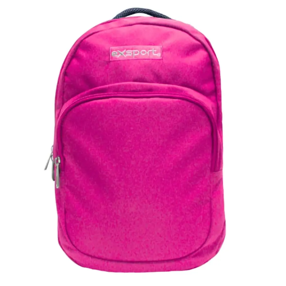 Exsport 2526502 fuchsia 4 zippers backpack