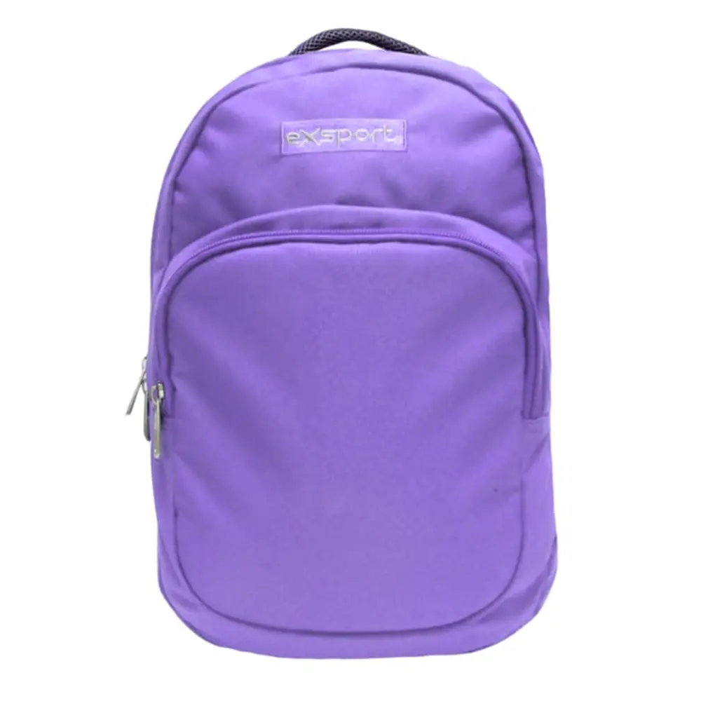 Exsport 2526502 purple 4 zippers backpack