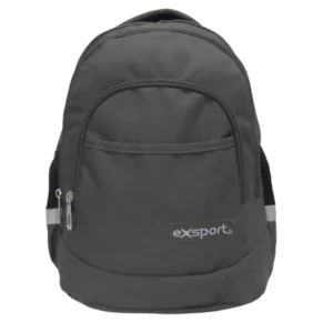 Exsport 2526503 grey 3 zipper backpack