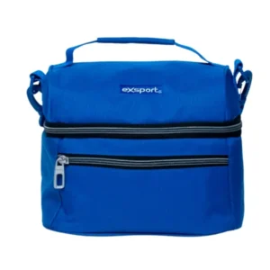 Exsport 2526505 blue 2 zippers lunch bag