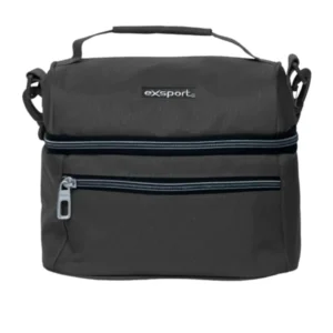Exsport 2526505 dark grey 2 zippers lunch bag