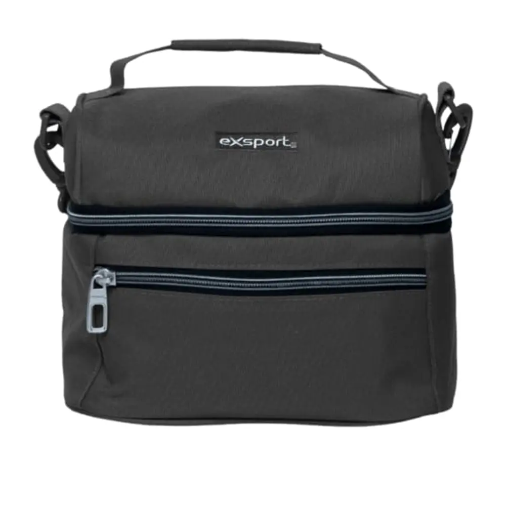 Exsport 2526505 dark grey 2 zippers lunch bag