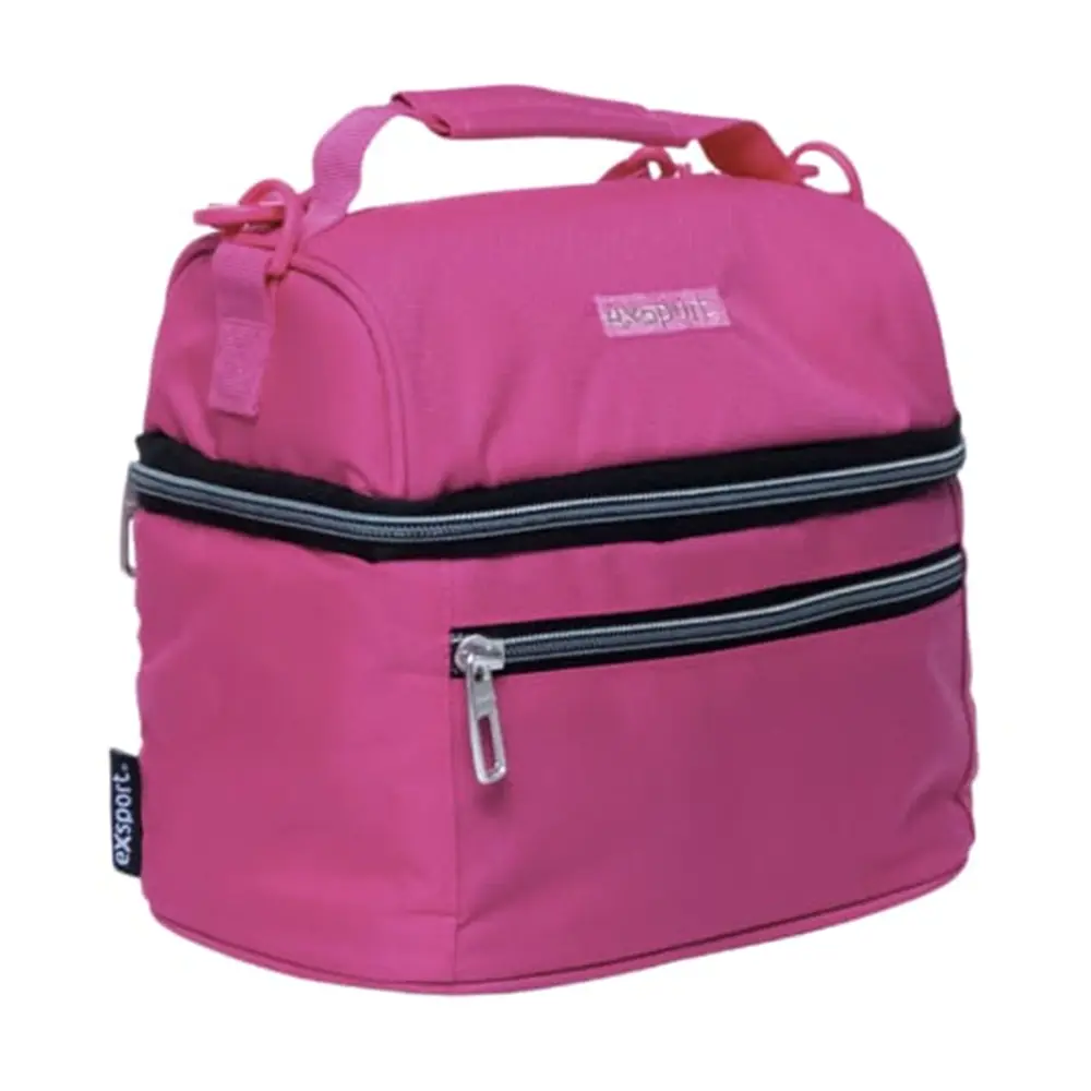 Exsport 2526505 fuchsia 2 zippers lunch bag