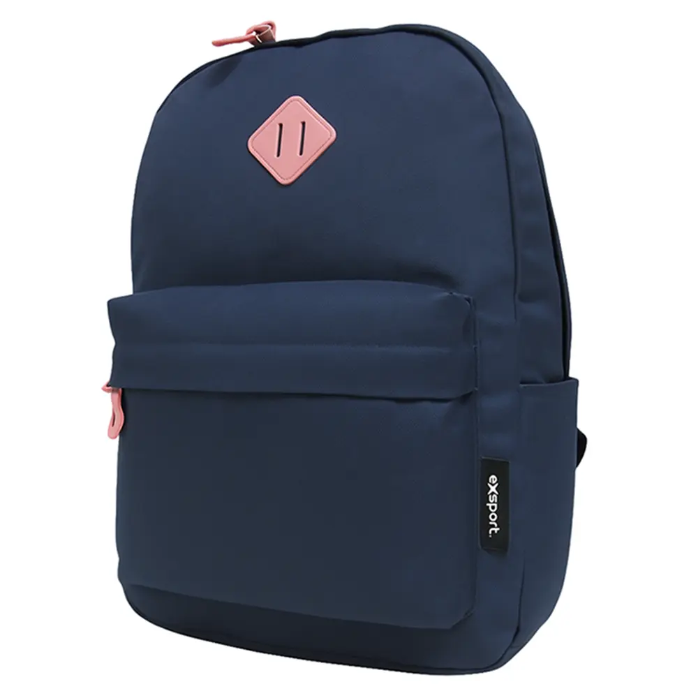 Exsport-2526550-Navy-Blue-2-Zippers-Backpack Exsport 2526550 navy blue 2 zippers backpack