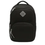 Exsport 2526551 black 4 zippers backpack