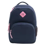 Exsport 2526551 navy blue 4 zippers backpack