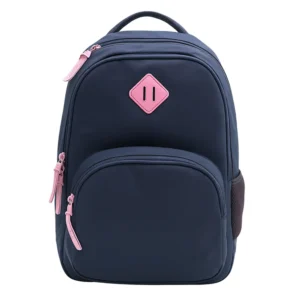 Exsport 2526551 navy blue 4 zippers backpack