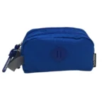 Exsport 2526553 blue 2 zippers pencil case or travel pouch