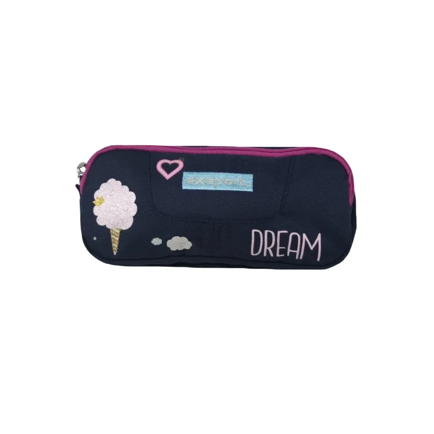 Exsport 2526558 ice cream design 2 zippers pencil case
