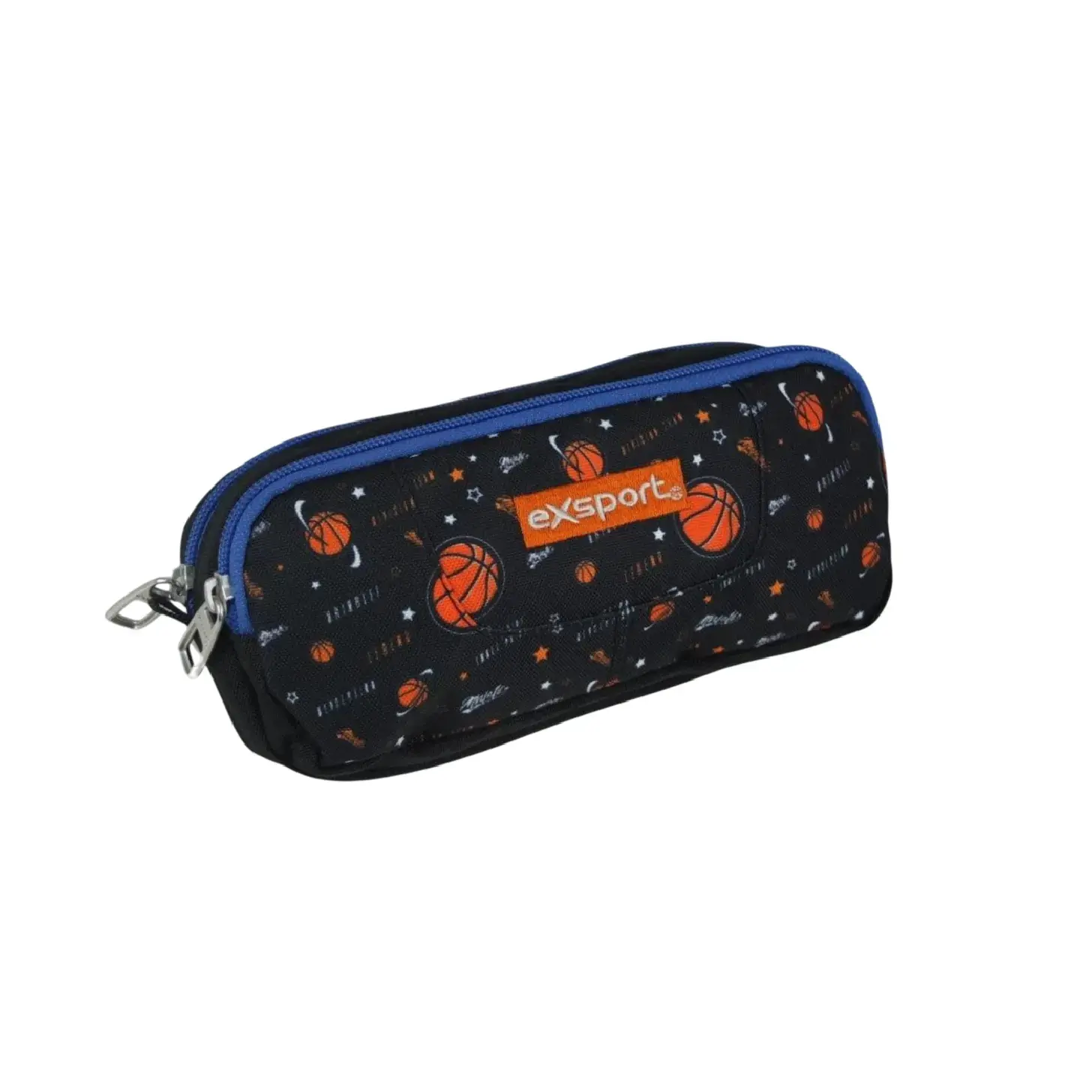 Exsport 2526567 basketball design 2 zippers pencil case