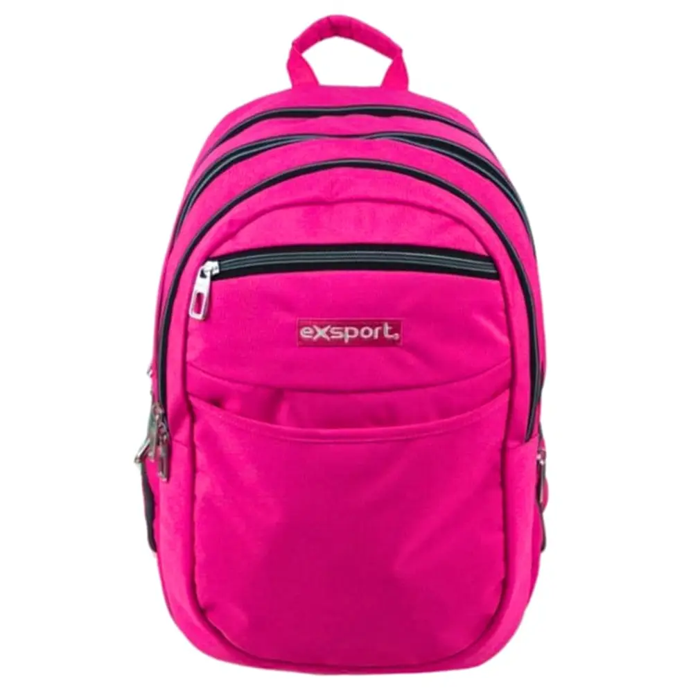 Exsport 2526571 fuchsia 4 zippers detachable 2 in 1 backpack