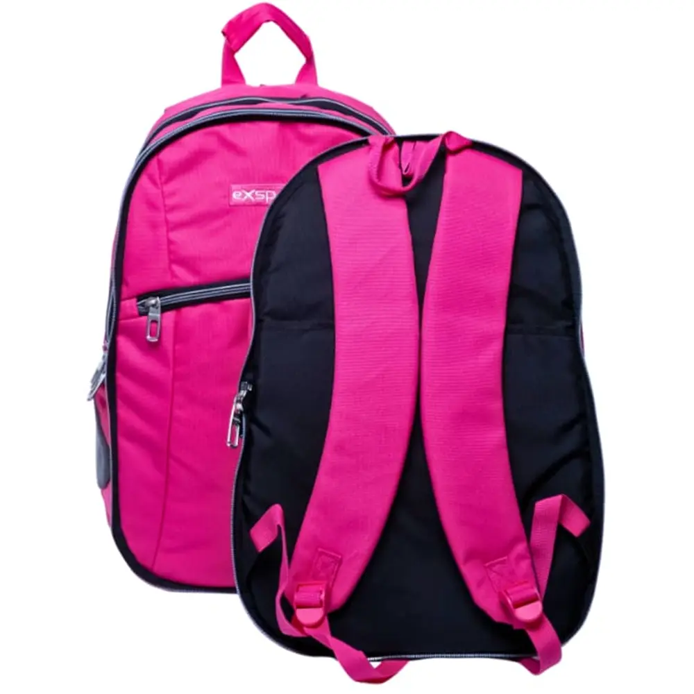 Exsport 2526571 fuchsia 4 zippers detachable 2 in 1 backpack1