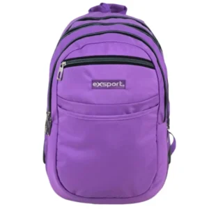 Exsport 2526571 purple 4 zippers detachable 2in1 backpack