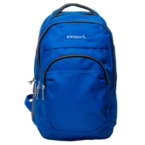 Exsport 2526572 blue 4 zippers backpack