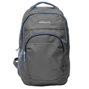 Exsport 2526572 dark grey 4 zippers backpack