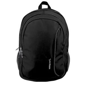 Exsport 2526573 black 3 zippers backpack