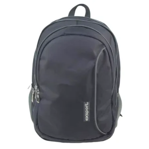 Exsport 2526573 dark grey 3 zippers backpack
