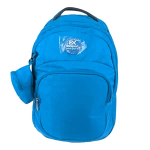 Exsport 2526601 blue 4 zippers backpack