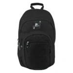Exsport 2526602 black 6 zippers backpack